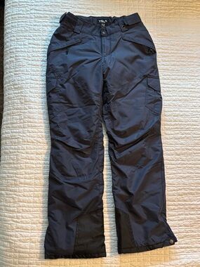TSLA Women's Blue Cargo Snow Pants